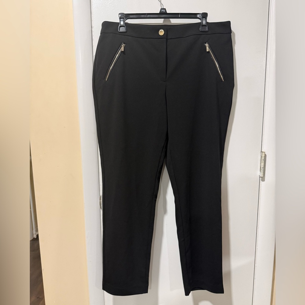 Karl Lagerfeld Black Trousers with Gold Button